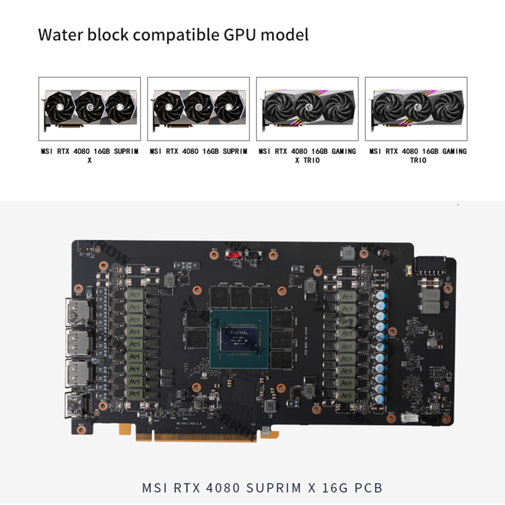 BARROW BS-MSG4080M-PA Water Bl - Rtx 4080 Water Cooling Block review and price